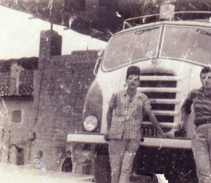 Carlo Venerio con il suo primo camion