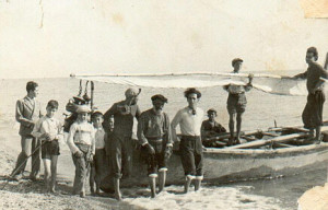Ciurma di pescatori amanteani nel 1936