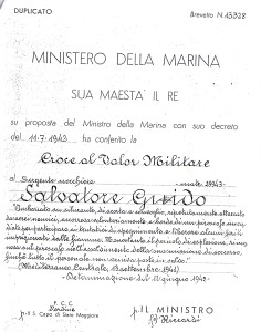 2ª Croce Valor Militare Salvatore Guido