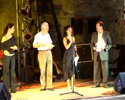 Prima giornata degli Amanteani nel Mondo - 2005-Premiazione di Franco Bazzarelli (poeta) e Nicola Politano (musicista)